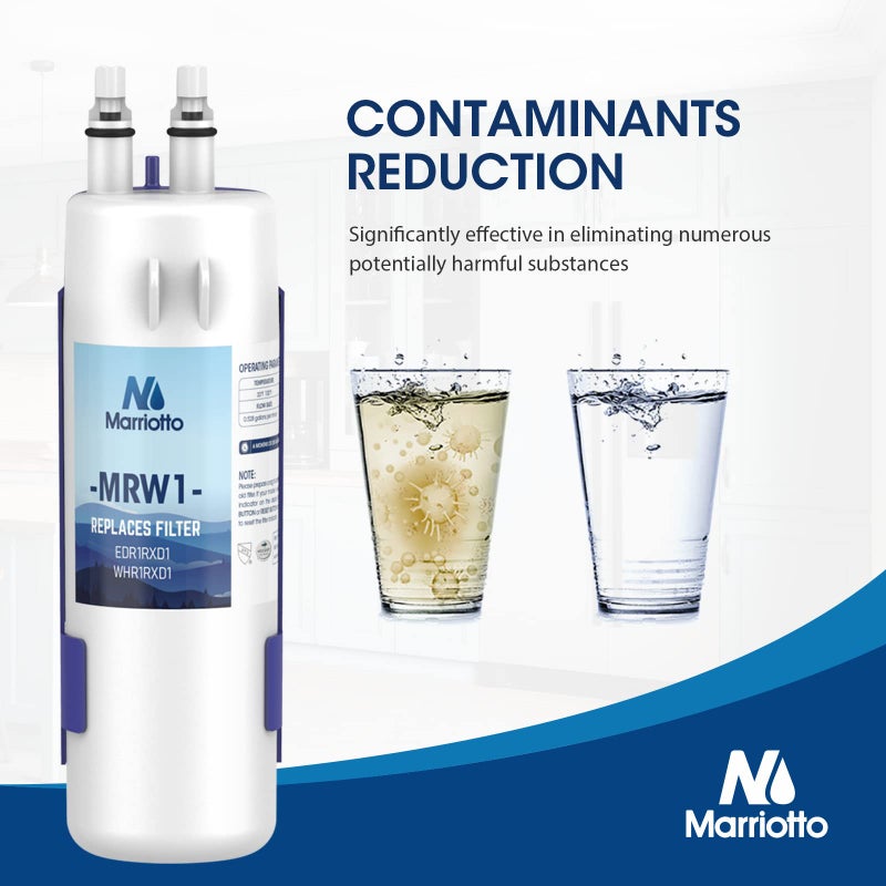 MARRIOTTO MRW1 Refrigerator Water Filter Compatible with Whirlpool W10295370A  EDR1RXD1  Filter 1  W10295370  P4RFWB  P8RFWB2L  46-9930  46-9081 Refrigerator Water Filter | Pack of 3 - Image 5